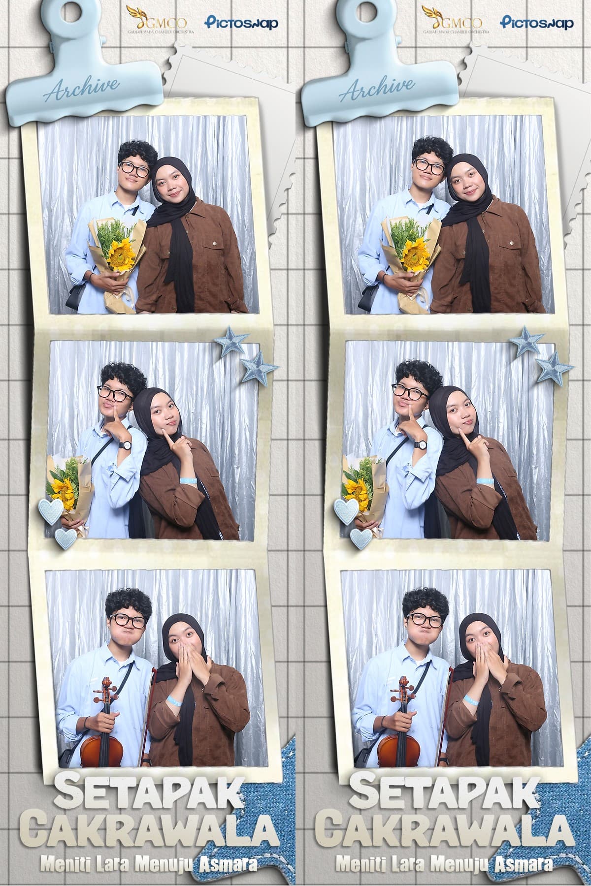 Contoh photostrip photobooth Jogja tema konser