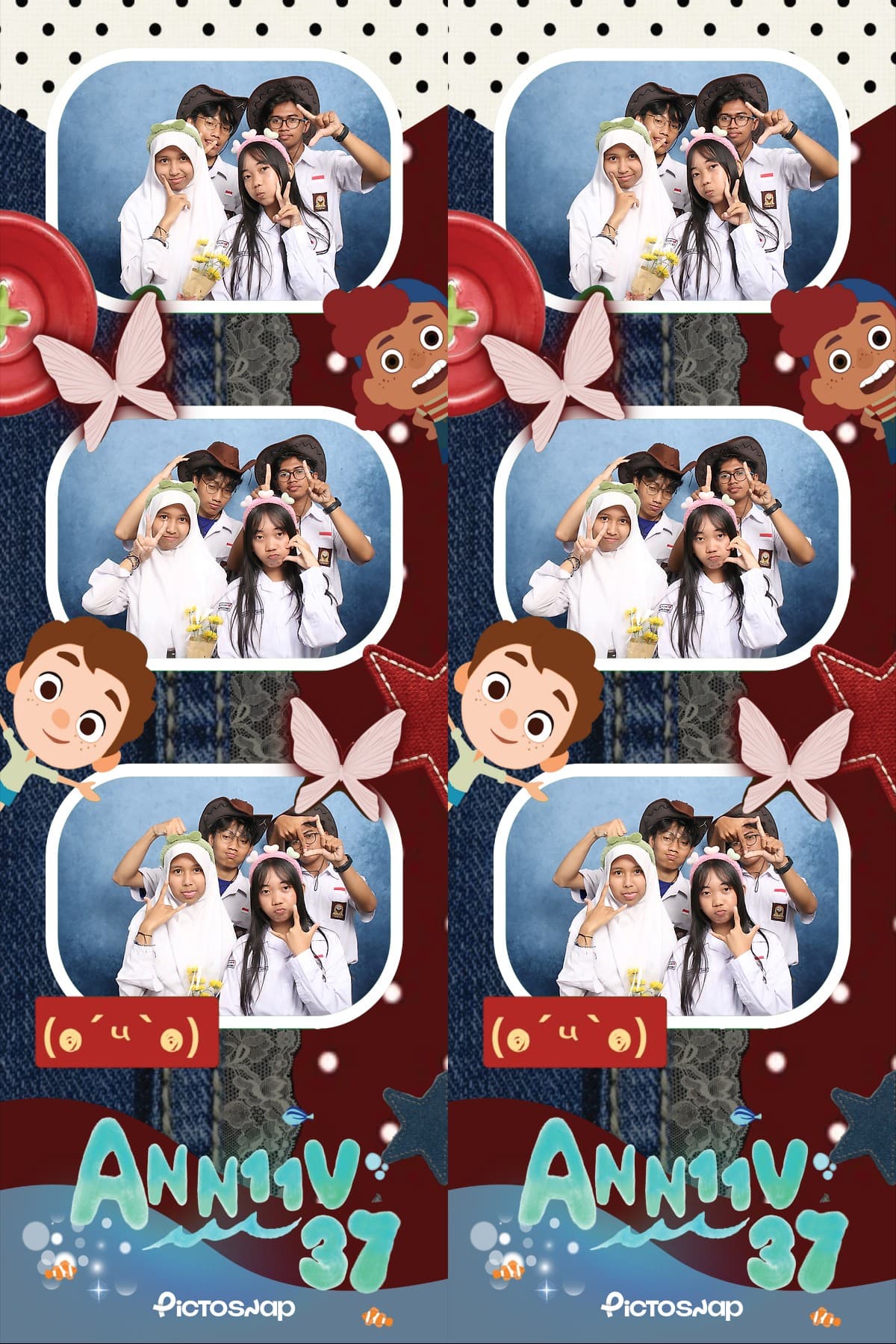Photostrip photobooth Jogja tema playful