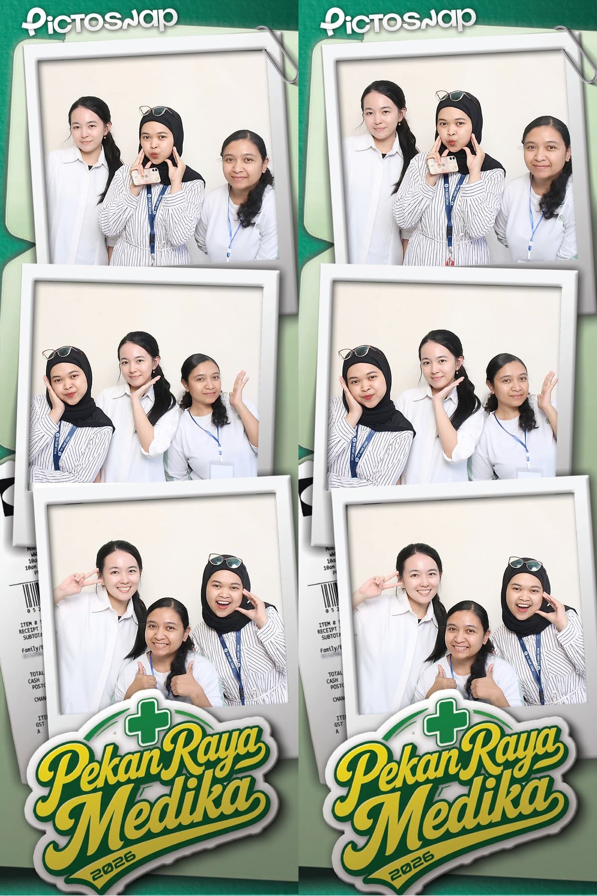 Photostrip photobooth acara kampus Pekan Raya Medika