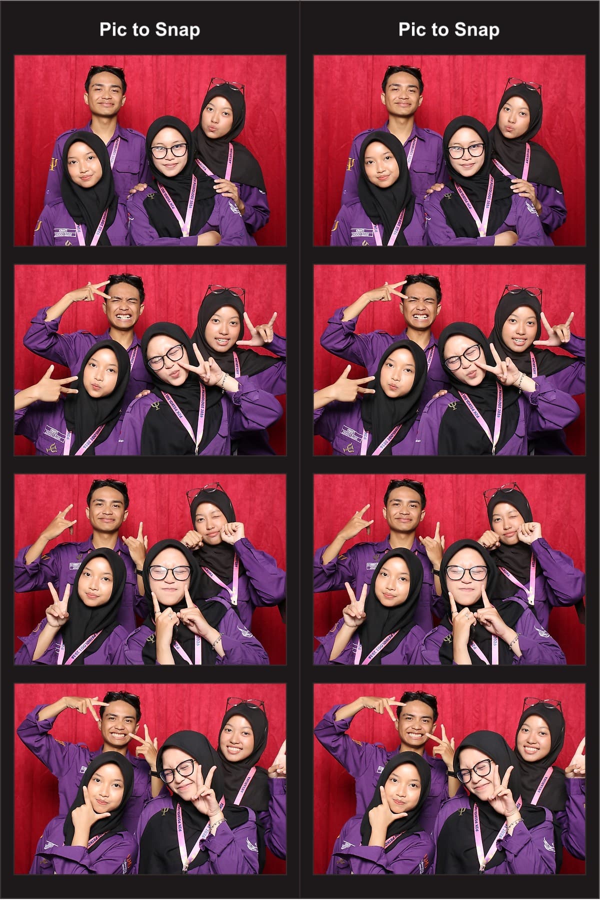 Photostrip sesi studio photobooth Pictosnap